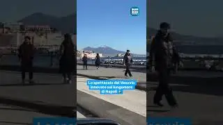 Spettacolo a Napoli, guardate il VESUVIO innevato ❄️
