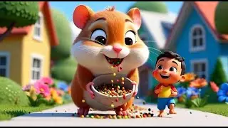 Naughty Baby Hamster Spilled the Seed Bowl AV1 | Funny Toddler Song | Kids Rhymes
