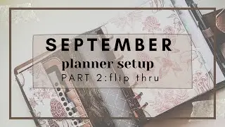 SEPTEMBER 2021 PLANNER SETUP Flip-Thru | Part 2 | KIKKIK B6 ring planner