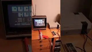 Duck hunting with a Nintendo NES-001 from 1985 | Duct Hunt #shorts #retrogaming