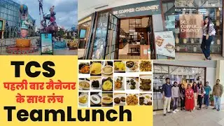बहुत मजा आया First Time #Team #lunch with Manager and #tcs #Smile #Bitti #copperchimney #phoenixmall
