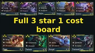 Full 3 star 1 cost board ! | TFT Set 6