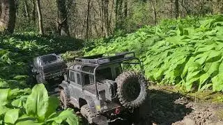 Driving through a rocky and bumpy road