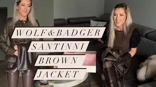 Styled by me ✨ Wolf&Badger Brown SANTINNI Jacket Unboxing