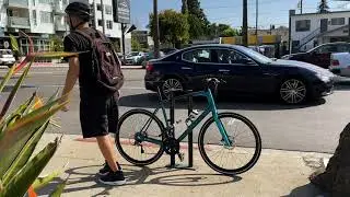 TiGr BLUE high carbon blue steel u-lock in Los Angeles
