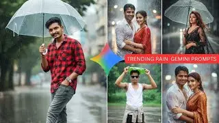 Trending Rain Photo Editing with Google Gemini | AI Rain Effect Tutorial | Viral Gemini Prompts