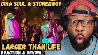 😱 I DIDN’T EXPECT THIS! CINA SOUL & STONEBWOY - “LARGER THAN LIFE” REACTION | ABSOLUTE MASTERPIECE!