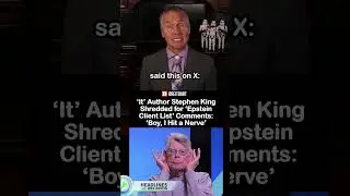 Author Stephen King Says Epstein Client List is a Hoax #stephenking #jeffreyepstein