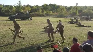 [4K] Rockford Midway Village WW2 BATTLE Reenactment 2025