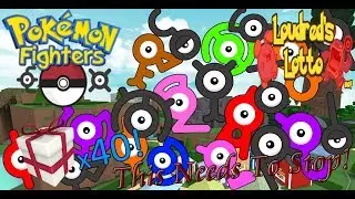 Opening 40 Pokeboxes in Pokemon Fighters EX! - STOP THE UNOWNS