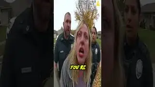 Karen Cop Harasses Woman #entitledpeople #karengetsowned #caughtincourt