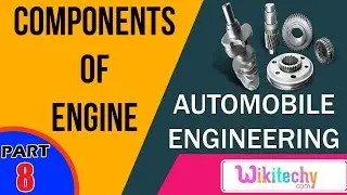 Name few components of engine | Automobile Interview questions and answers | Automobile Engineering