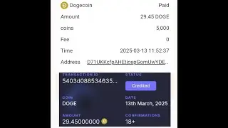 CoinpayU withdraw proof in faucetpay 29.45doge 5$ 100% successful site