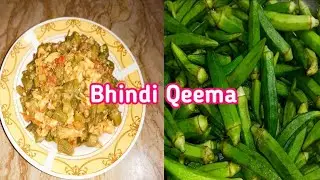 Bhindi Qeema Easy Recipe || bhindi keema || Saima vlogs fun