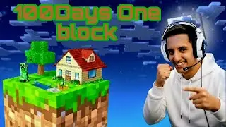 surviving 100 days in one block challenge with bro live!!