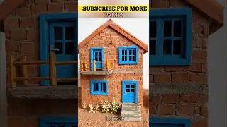 While Making This Mini Building! 😱#diymodel  #buildingminiature #crafting #creativebuilding