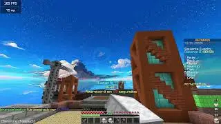Jugando skywars de chill pero juego solo