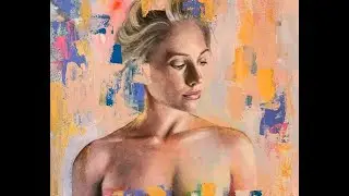 Painting an Abstract Watercolor Self Portrait / How to Paint a Portrait with Watercolor and Gouache