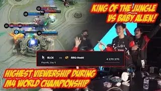 HIGHEST VIEWERSHIP DURING M4 WORLD CHAMPIONSHIP | KING OF THE JUNGLE VS BABY ALIEN