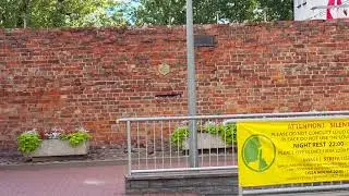 Remaining section of Warsaw Ghetto wall