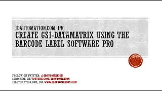 Как создать 2D-штрих-коды Data Matrix GS1 с помощью #BarcodeLabelSoftware Pro
