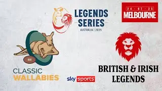 LIVE LIONS LEGENDS MATCH! Classic Wallabies vs British & Irish Legends in Melbourne