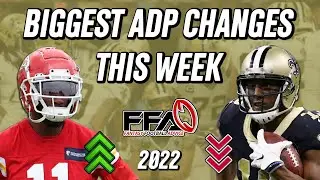 This Week&rsquo;s Biggest ADP Changes - 2022 Fantasy Football Advice