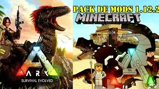 Convert&iacute; MINECRAFT en ARK Survival Evolved // PACK de MODS de DINOSAURIOS 1.12.2 🦖 Modpack 🦕