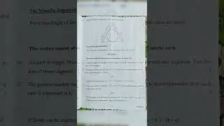 Class 10 Standard Maths Paper 2026 #class10maths #questionpapersolutions #mathsexampreparation