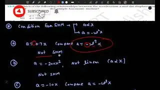 Exercise Question 13.6 | Oscillations | Class 11 Physics | NCERT Solution | Sadhana Classes