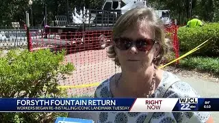 Forsyth Park fountain returns after restoration work