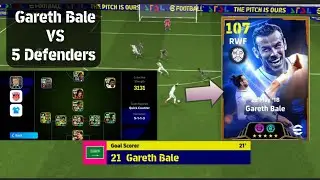 Gareth Bale VS 5 Defenders 🔥⚽🤩⚽🔥 #efootball2025 #efootball2025mobile #garethbale