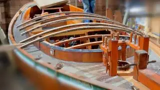 Finished laminating all deck beams -- Laying them out on the boat | Sailboat Refit Clip