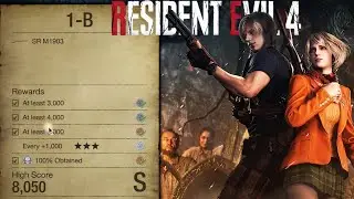 Resident Evil 4 Remake Shooting Range 1-B (All Skulls and 3 Stars)