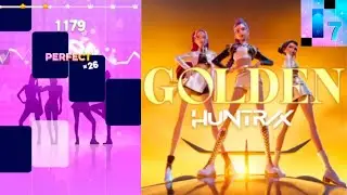 HUNTR/X - Golden (Lyrics) in Piano Tiles 7 | KPop Demon Hunters 