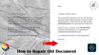 How to Repair Old Document