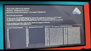 Erro Nintendo Switch atmosphere - Error Code: 2001-0123 ou Error Code: 2168-0001