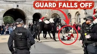 INCIDENT,🚨King&rsquo;s Guard FALLS OFF