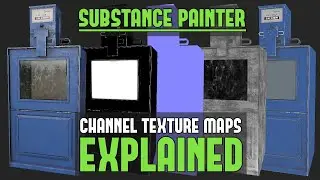 Substance Painter: Texture Channels EXPLAINED (Metallic Roughness PBR Workflow) - IMPORTANT Tutorial
