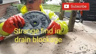 Blocked drain has a strange find in it.  Drain mapping and drain cctv #blockeddrains