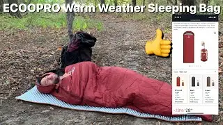 ECOOPRO Warm Weather Sleeping Bag - Amazon sleeping bag review