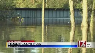The Cape Fear River in Fayetteville not expected to crest until Wednesday morning