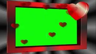 Wedding Green Screen Picture Frame  With Flying Heart Overlay Effects | VK STUDIO 2018 SCREEN