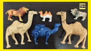 Learning Animal Names with Colours Names | Plastic Animal Toys | satisfying toys ideas