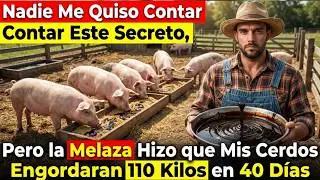 Nadie Me Quiso Contar Este Secreto, Pero la Melaza Hizo que Mis Cerdos Engordan 110 kilos en 40 dias