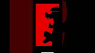 Day 91 GM Art: Striking Red & Black Abstract Masterpiece 🟥⬛ | #DailyGMart | #GMartChallange