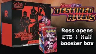 Pokémon Destined Rivals HUGE Opening – ETB & Half Booster Box with Ross!