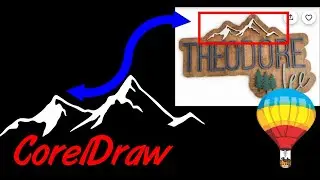 Corel Draw Tips & Tricks Cut out a Mountain Range snow caps and more