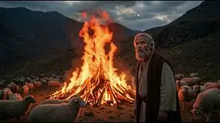 THE BURNING BUSH AND THE CALL OF DESTINY MOSES. DIVENE CALLING OF MOSES AND THE VOICE OF GOD