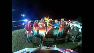 Lawrenceburg Speedway Fire Rescue at Terre Haute for USAC Indiana Sprint Week Feature flips. 7-28-21
